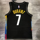 Brooklyn Nets City Edition graffiti Black #7 DURANT 1:1 Quality NBA  Season Jerseys 2021