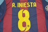 Retro Barcelona long  Home  1:1 Quality Soccer Jersey  2014-2015
