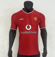 Retro Manchester United Home  1:1 Quality Soccer Jersey  2000-2002