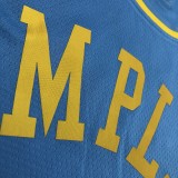 Los Angeles Lakers  Blue #6 James  round neck  MPLS  1:1 Quality NBA Season Jerseys