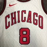 Chicago Bulls City Edition  White  #8  LAVINE 1:1 Quality NBA  Season Jerseys  2023