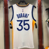 Golden State Warriors White V-Neck  #35  DURANT 1:1 Quality NBA Season Jerseys 2020