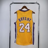Los Angeles Lakers Yellow  Kobe  #24 BRYANT   NBA Jerseys  2008-2009