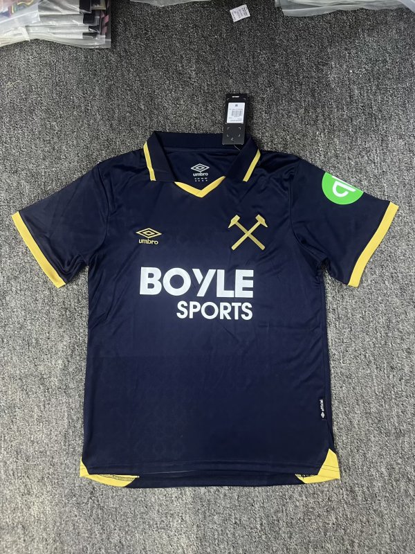West Ham United Third  Away Fans 1:1 Quality Soccer Jersey 25-26
