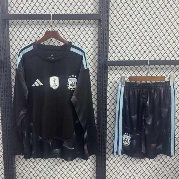 Argentina Goalkeeper Long Sleeve With Pants Sets Fans 1:1 Quality Soccer Jersey  26-27（2026）