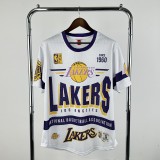 Retro  Los Angeles Lakers  White  1:1 Quality NBA  Season Jerseys 2026