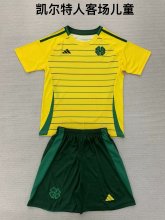 Celtic  Away  kids 1:1 Quality Soccer Jersey  24-25