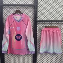 Barcelona Special Edition Long With Pants Sets fans 1:1 Quality Soccer Jersey 25-26