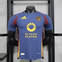 Roma away Player （with logo ）1:1 Quality Soccer Jersey  24-25