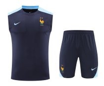 France Training clothing Vest  set  1:1 Quality Soccer Jersey    24-25