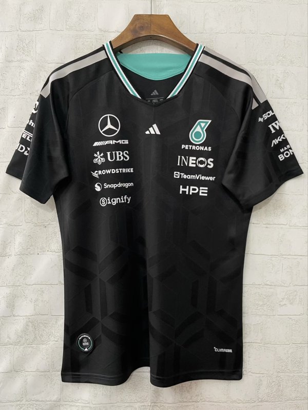 F1 Mercedes-Benz Black Short Sleeve Racing Suit 2026