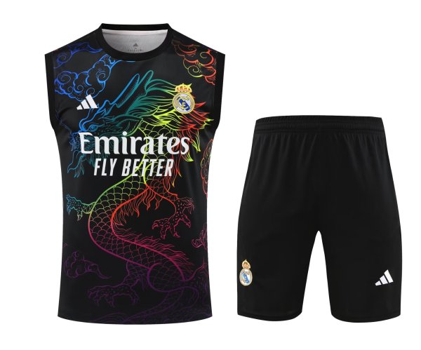Real Madrid Training clothing Vest set  1:1 Quality Soccer Jersey    24-25