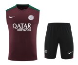 PSG Paris Training clothing Vest set   1:1 Quality Soccer Jersey    24-25