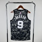 San Antonio Spurs camouflage #9 PARKER 1:1 Quality NBA  Season Jerseys