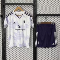 Manchester United  Away With Pants Sets  fans black 1:1 Quality Soccer Jersey   25-26