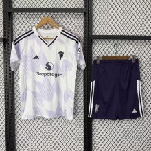 Manchester United  Away With Pants Sets  fans black 1:1 Quality Soccer Jersey   25-26