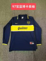 Retro Boca Juniors Home long  Fans 1:1 Quality Soccer Jersey  1997