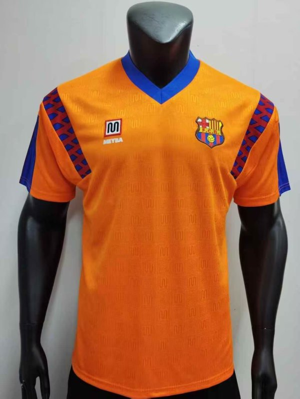 Retro  Barcelona Away 1:1 Quality Soccer Jersey   1989 1991-1992
