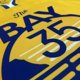 Golden State Warriors  V-neck Yellow JORDAN #35 DUEANT 1:1 Quality NBA Season Jerseys 2021