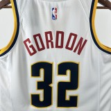 Denver Nuggets White  #32 GORDON 1:1 Quality NBA  Season Jerseys 2023