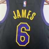Los Angeles Lakers City Edition  Black  #6 JAMES 1:1 Quality NBA Season Jerseys  2026