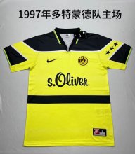 Retro Dortmund home fans 1:1 Quality Soccer Jersey   1997