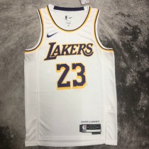 Los Angeles Lakers White 23 James  round neck  NBA Jerseys 2023