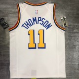 Golden State Warriors White San Francisco #11 THOMPSON 1:1 Quality NBA Season Jerseys