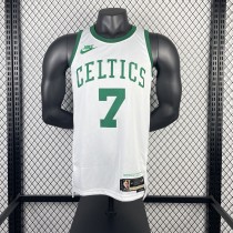 Retro Boston Celtics 75 Year White #7 BROWN  1:1 Quality NBA Jerseys  2022