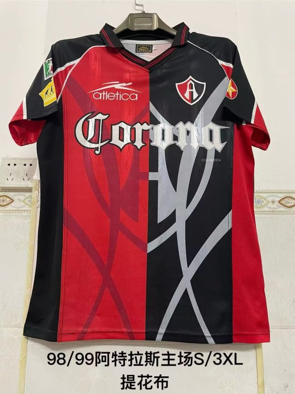 Retro Atlas Home   1:1 Quality Soccer Jersey 1998-1999