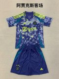 AJAX away kids 1:1 Quality Soccer Jersey   24-25