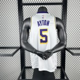 Los Angeles Lakers  White #5 AYTON 1:1 Quality NBA Jerseys  2023