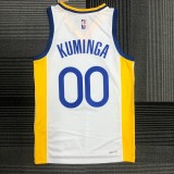 Golden State Warriors White #00 KUMINGA 1:1 Quality NBA Season Jerseys 75 Year