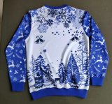 Cruz Azul Christmas hoodie White Blue Jacket  Tracksuit  1:1 Quality 25-26