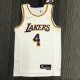 Los Angeles Lakers  75 Year White #4 RONDO 1:1 Quality NBA Season Jerseys 2022
