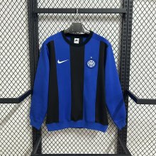 inter Hoodie Blue Black  Jacket  Tracksuit  1:1 Quality Soccer Jersey  25-26