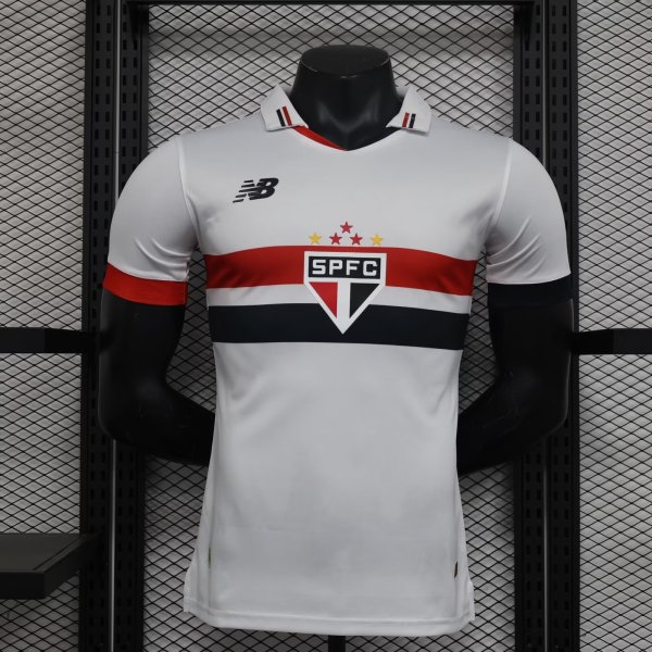Sao Paulo home Player 1:1 Quality Soccer Jersey 24-25
