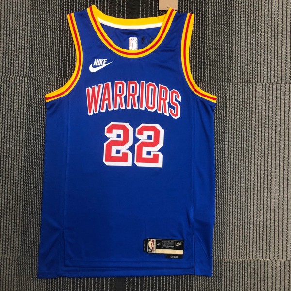 Golden State Warriors Blue Retro #22 WIGGINS 1:1 Quality NBA Season Jerseys 75 Year