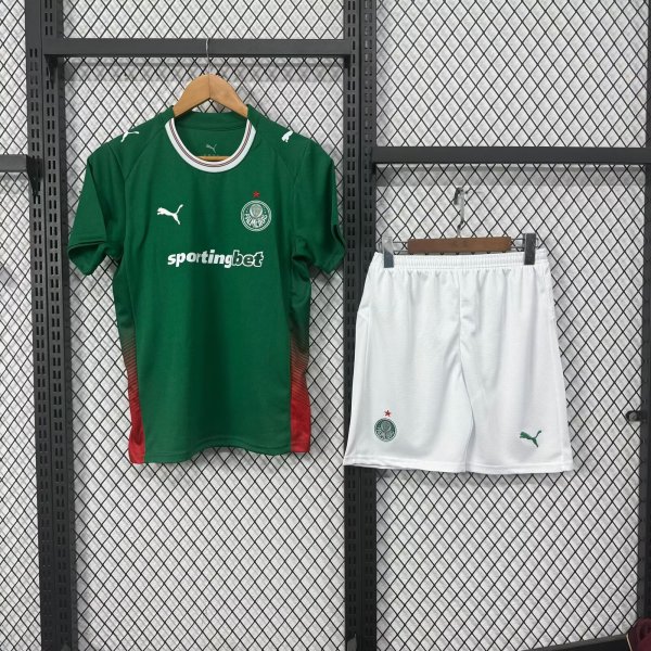 Palmeiras Home  Kids 1:1 Quality Soccer Jersey 26-27