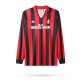 Retro Ac Home long  1:1 Quality Soccer Jersey   1988-1989