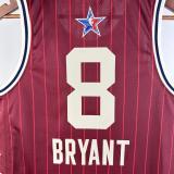 Los Angeles Lakers Kobe #8 BRYANT  Red  All-Star NBA Jersey  2024