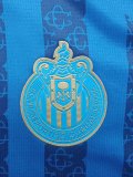 Chivas (Guadalajara ) Away  Blue Fans 1:1 Quality Soccer Jersey  26-27