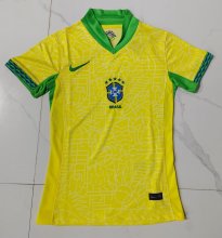 Brazil Home Women fans  1:1 Quality Soccer Jersey   24-25