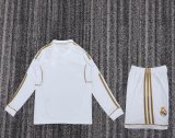 Retro Real Madrid long  home Kids  1:1 Quality Soccer Jersey 2011-2012