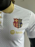 Barcelona  Training Clothes White Player  1:1 Quality Soccer Jersey 25-26