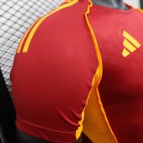 Roma Home Player   1:1 Quality Soccer Jersey   25-26