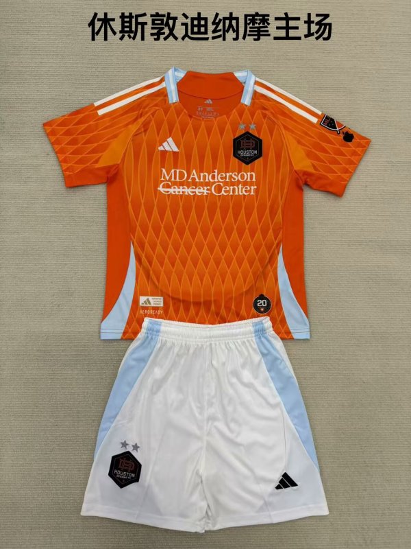 Houston Dynamo FC  home fans kits  1:1 Quality Soccer Jersey  25-26 (kids and man )
