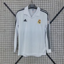 Real Madrid LONG  Champions League Home 1:1 Quality Soccer Jersey 2002-2003