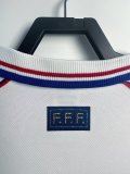 Retro France Away long  1:1 Quality Soccer Jersey  1998