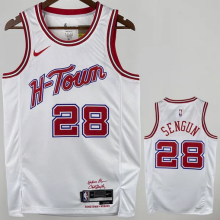 Rockets WAGNER #28 White NBA Jerseys Hot Pressed  24-25